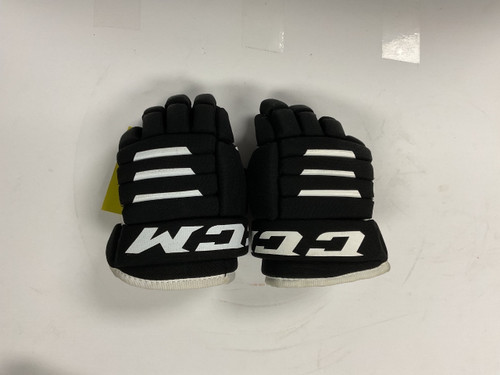 Vist Large View of Product Image Which is Used CCM TACKS 4R2 Junior Gloves Black 10"