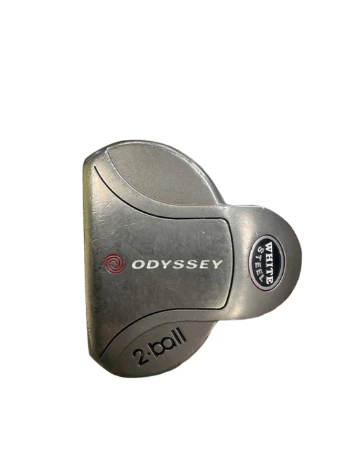 Vist Large View of Product Image Which is Used Odyssey WHITE STEEL 2-BALL Mens Putter LH