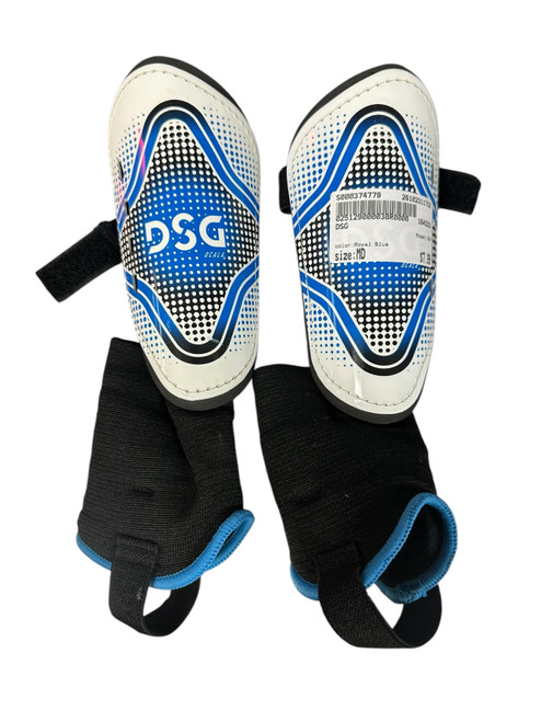 Vist Large View of Product Image Which is Used DSG Soccer Shin Guards Youth Royal Blue MD