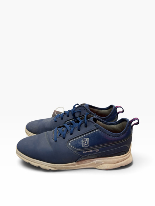 Vist Large View of Product Image Which is Used Foot Joy Mens Golf Shoes Navy Blue Senior 7.5