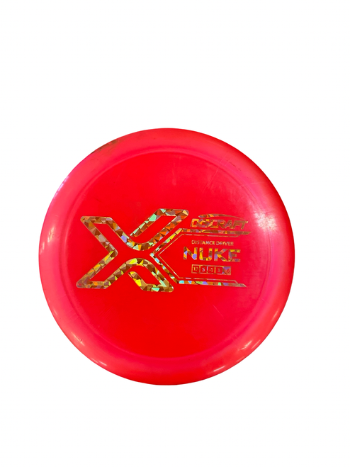 Vist Large View of Product Image Which is Used Discraft NUKE DRIVER Disc Golf Driver Pink