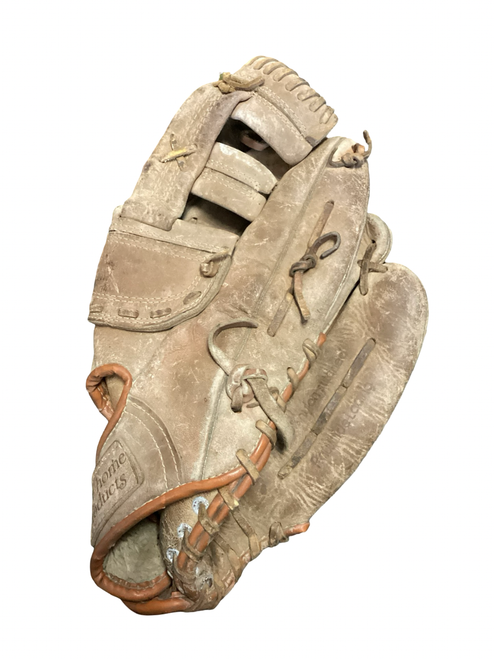 Vist Large View of Product Image Which is Used SELECTED COWHIDE BB/SB Glove RH Throw Brown 13 1/2"