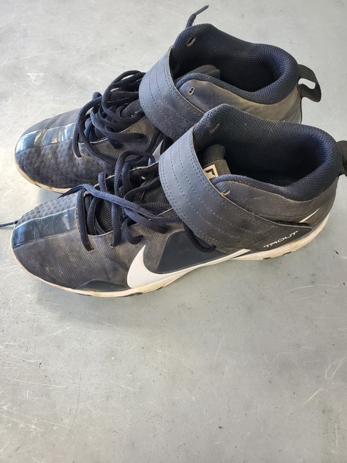Vist Large View of Product Image Which is Used Nike TROUT BB MID BB/SB Cleats Black Senior 7.5
