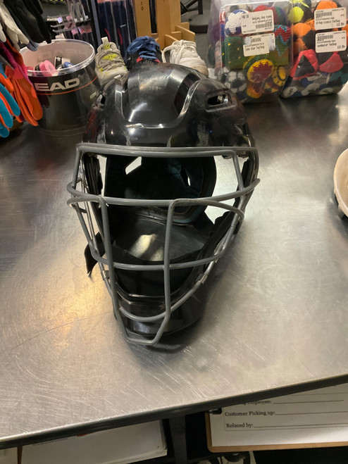 Vist Large View of Product Image Which is Used Champro GAME TIME Catchers Helmet w/Mask Black LG