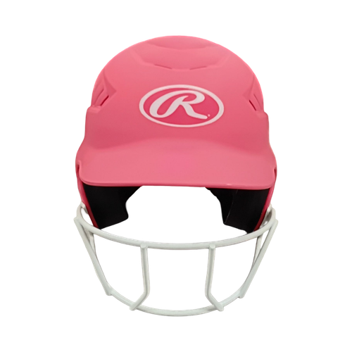 Vist Large View of Product Image Which is Used Rawlings RCFH Batting Helmet w/Mask Pink MD