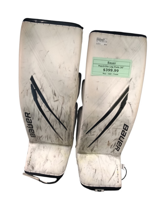 Vist Large View of Product Image Which is Used Bauer VAPOR HYP2RLITE Goalie Leg Pads Sr 36"