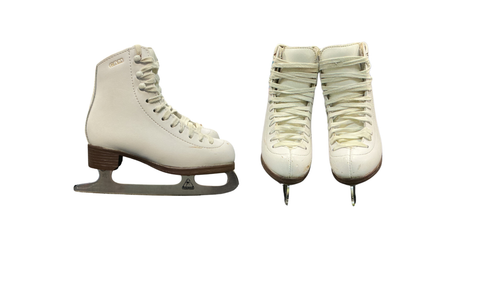 Vist Large View of Product Image Which is Used GAM Girls Figure Skate White Junior 02