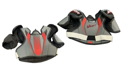 Vist Large View of Product Image Which is Used Bauer LIL SPORT Youth Shoulder Pads LG