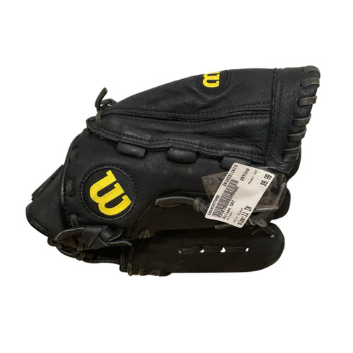 Vist Large View of Product Image Which is Used Wilson CAT BB/SB Glove RH Throw Black 11"
