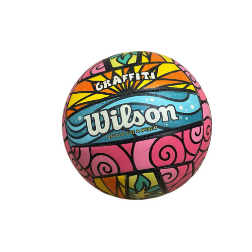 Vist Large View of Product Image Which is Used Wilson GRAFFITI Indoor VB Pink