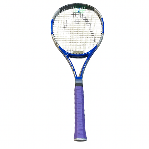 Vist Large View of Product Image Which is Used Head BLUE RACQUET Adult Tennis Racquet Black 4 1/4"