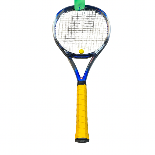 Vist Large View of Product Image Which is Used Prince BLUE RACQUET Adult Tennis Racquet Navy Blue 4 1/4"