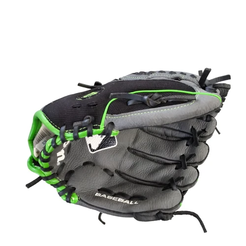 Vist Large View of Product Image Which is Used Wilson RHT FIELDERS GLOVE BB/SB Glove RH Throw Grey 10 1/2"