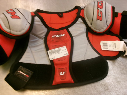 Vist Large View of Product Image Which is Used CCM TOP PROSPECT Youth Shoulder Pads LG