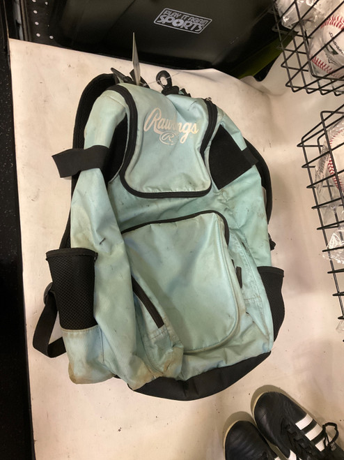 Vist Large View of Product Image Which is Used Rawlings BACKPACK BB/SB Player Backpack Carolina Blue