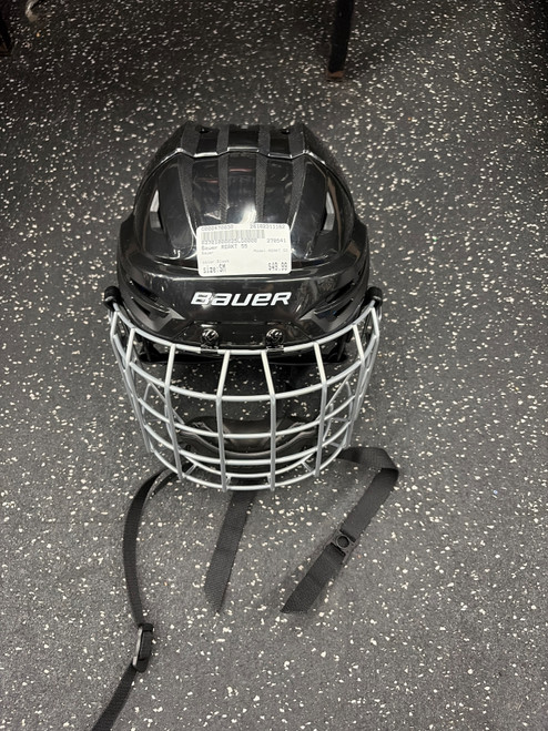 Vist Large View of Product Image Which is Used Bauer REAKT 55 Helmet Cage Combo Black SM