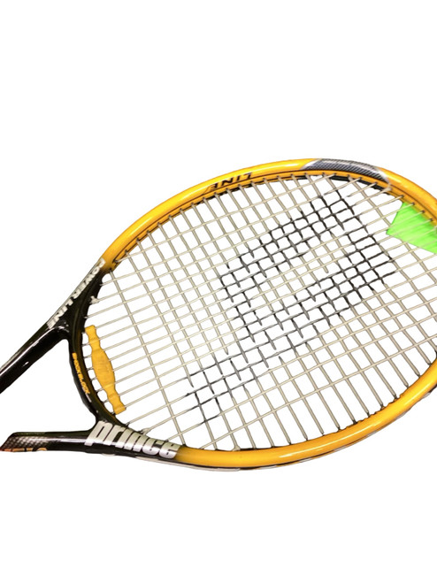 Vist Large View of Product Image Which is Used Prince POWER LINE Adult Tennis Racquet Yellow Unknown