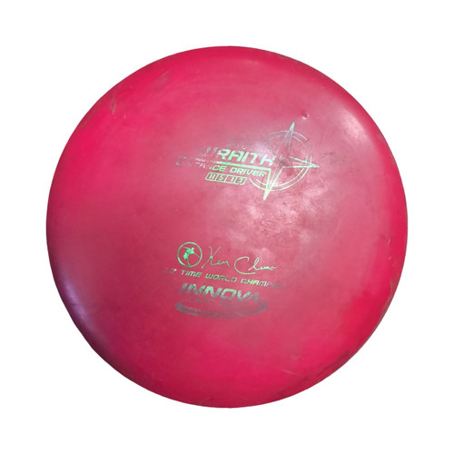 Vist Large View of Product Image Which is Used Innova WRAITH STAR Disc Golf Driver Red
