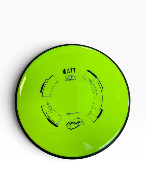 Vist Large View of Product Image Which is Used MVP NEU WATT Disc Golf Putter Green 174g