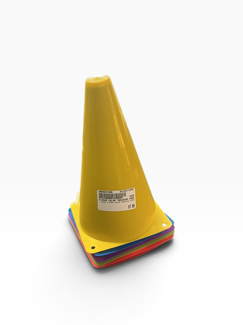 Vist Large View of Product Image Which is Used 6 PACK COLOR TRAINING CONES Soccer Training Aids