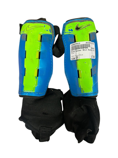 Vist Large View of Product Image Which is Used Nike Soccer Shin Guards Junior Royal Blue SM