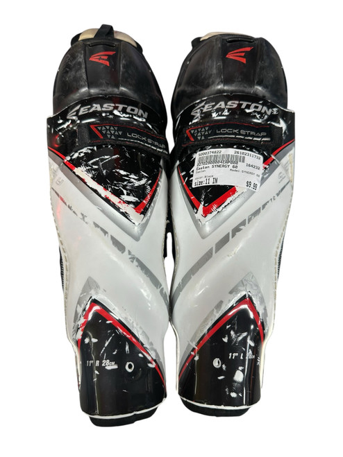 Vist Large View of Product Image Which is Used Easton SYNERGY 60 Senior Shin Guards Black 11"