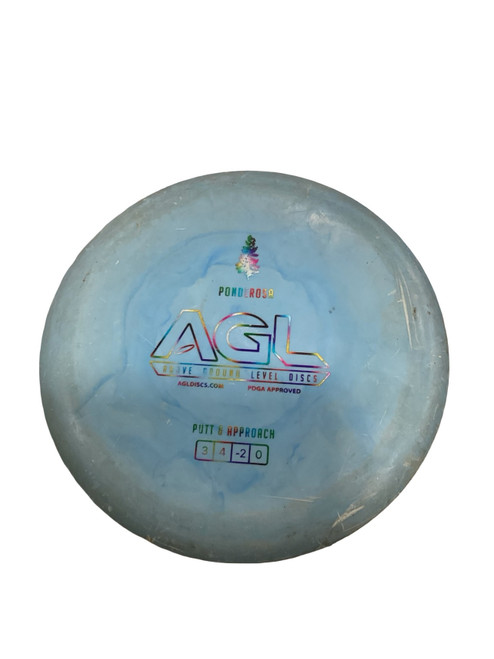 Vist Large View of Product Image Which is Used AGL PONDEROSA Disc Golf Putter Carolina Blue