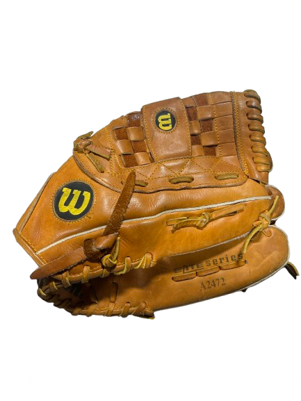 Vist Large View of Product Image Which is Used Wilson WILSON A2472 ELITE SERIES RHT 13IN BB/SB Glove RH Throw Brown 13"