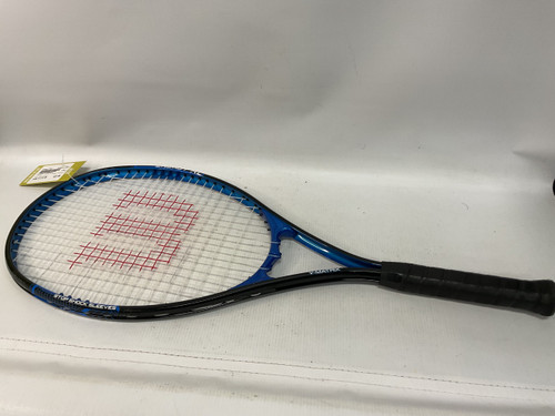 Vist Large View of Product Image Which is Used Wilson V-MATRIX Adult Tennis Racquet Royal Blue 4 1/4"