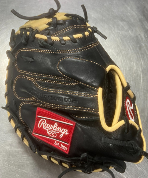 Vist Large View of Product Image Which is Used Rawlings GG ELITE BB/SB Catchers RH Throw Black 32 1/2"