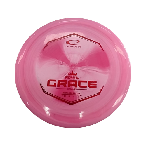 Vist Large View of Product Image Which is Used Latitude 64 ROYAL STRIVE GRAND Disc Golf Driver Pink 174g