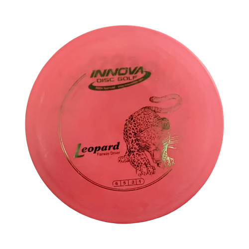 Vist Large View of Product Image Which is Used Innova DX LEOPARD Disc Golf Driver Red 150g