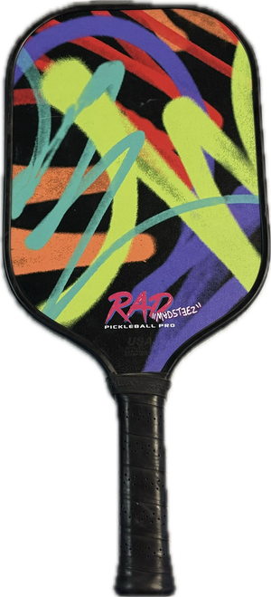 Vist Large View of Product Image Which is Used RAD MADSTEEZ Pickleball Racquet Black