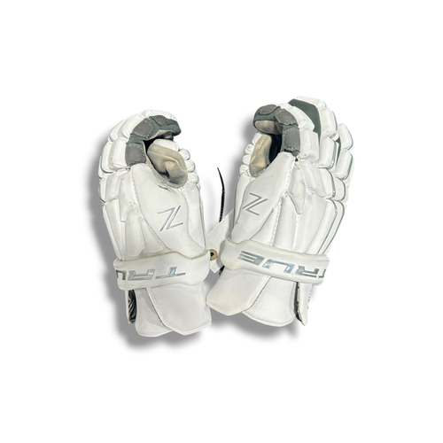 Vist Large View of Product Image Which is Used True ZEROLYTE Lacrosse Gloves Mens White 13"