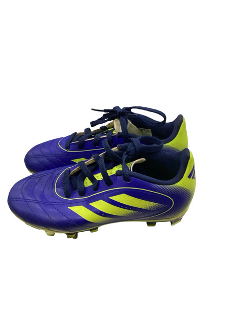 Vist Large View of Product Image Which is Used Adidas BLK/YELLOW GOLLETO Soccer Cleats Royal Blue Youth 13.5