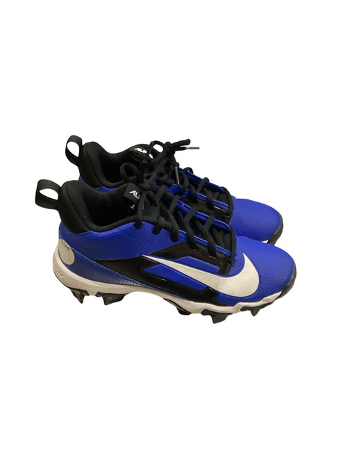 Vist Large View of Product Image Which is Used Nike ALPHA Jr FB Cleats Royal Blue Junior 03