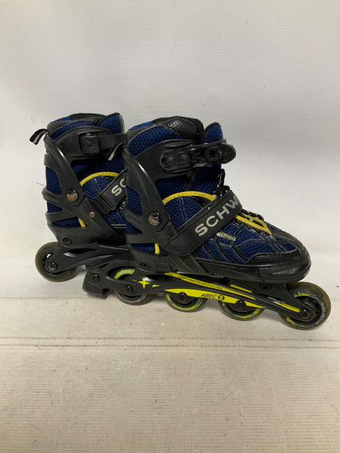 Vist Large View of Product Image Which is Used Schwinn ABEC5 ADJUST1-4 Junior Rec Fitness Skates Black Adjustable