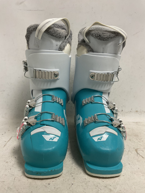 Vist Large View of Product Image Which is Used Nordica SPEED MACHINE J3 Girls DH Ski Boot Teal 255 MP - M07.5 - W08.5
