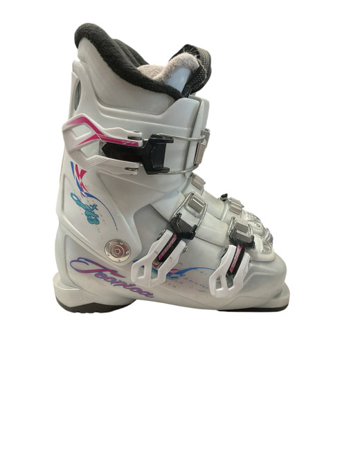 Vist Large View of Product Image Which is Used Nordica HOT ROD 60 Boys DH Ski Boot Clear And Black 230 MP - J05 - W06