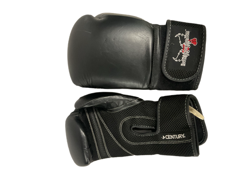 Vist Large View of Product Image Which is Used Century Boxing Gloves Black M/L