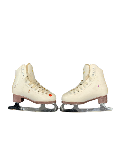 Vist Large View of Product Image Which is Used Jackson EXCEL Girls Figure Skate White Youth 10.0