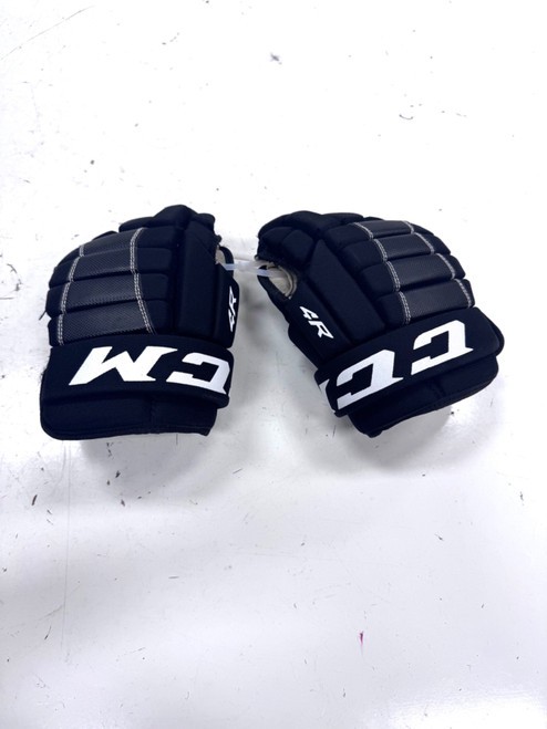 Vist Large View of Product Image Which is Used CCM 4R Junior Gloves Black 10"
