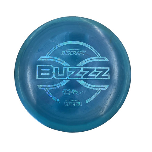 Vist Large View of Product Image Which is Used Discraft BUZZZ Disc Golf Mid Range Royal Blue