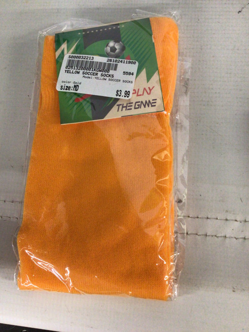Vist Large View of Product Image Which is Used YELLOW SOCCER SOCKS Soccer Socks Gold MD