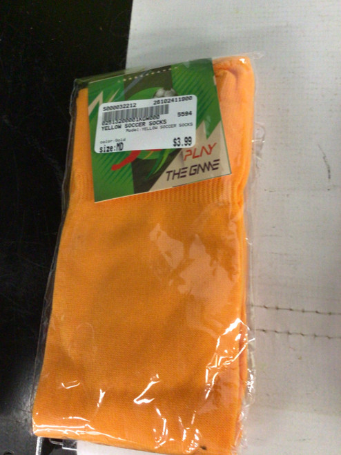 Vist Large View of Product Image Which is Used YELLOW SOCCER SOCKS Soccer Socks Gold MD