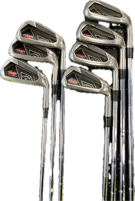 Vist Large View of Product Image Which is Used Callaway RAZR X TOUR Mens Iron Set RH 4I-PW