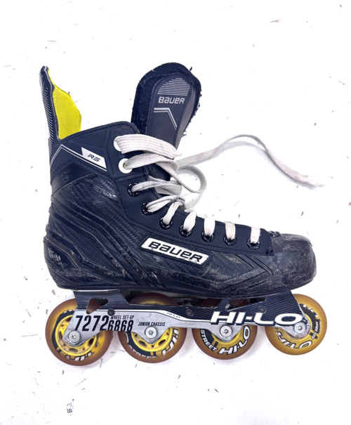 Vist Large View of Product Image Which is Used Bauer RS Roller Hockey Skates Black Junior 05