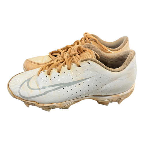 Vist Large View of Product Image Which is Used Nike VAPOR FASTFLEX Baseball Cleats White Senior 7.5