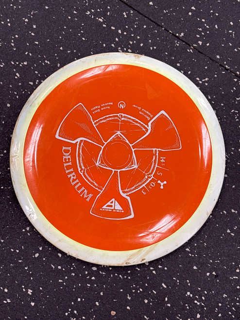 Vist Large View of Product Image Which is Used Axiom NEUTON DELIRIUM Disc Golf Driver Orange
