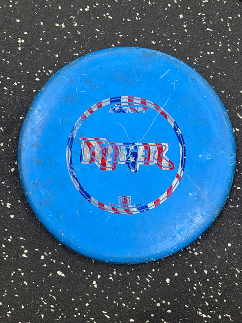 Vist Large View of Product Image Which is Used Discraft PRO D RINGER Disc Golf Putter Royal Blue